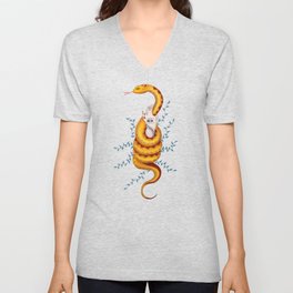 Witch And Snake V Neck T Shirt