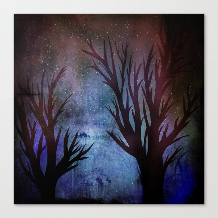 Night Trees Canvas Print