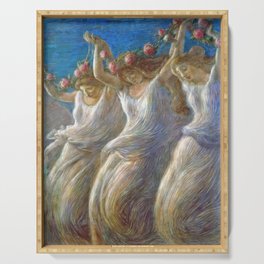 Gaetano Previati – La danza (1908) Serving Tray