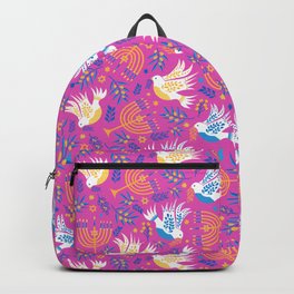 Hanukkah Pink Pattern Backpack