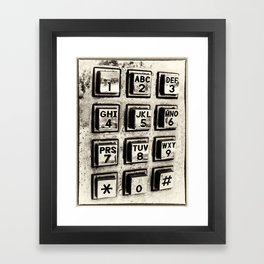 What's Your Number? Framed Art Print