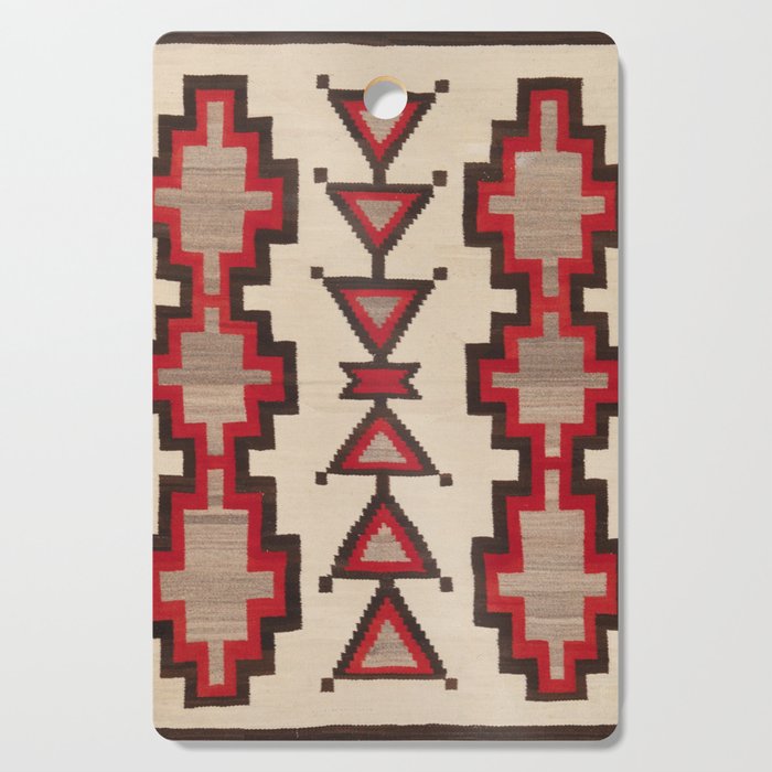 Antique Geometric Navajo Vintage Southwest Ethnic Pattern Tribal Rug Print Cutting Board