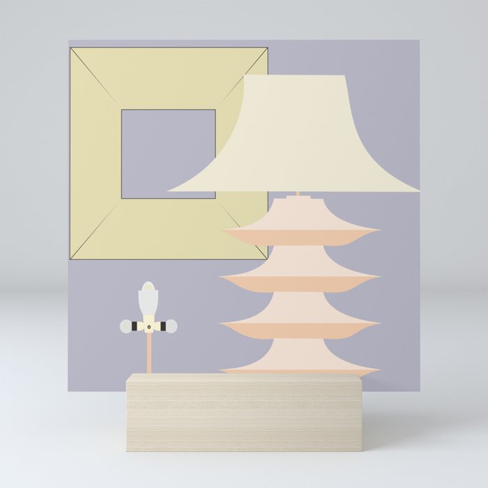Mid-Century design, table lamp project Mini Art Print