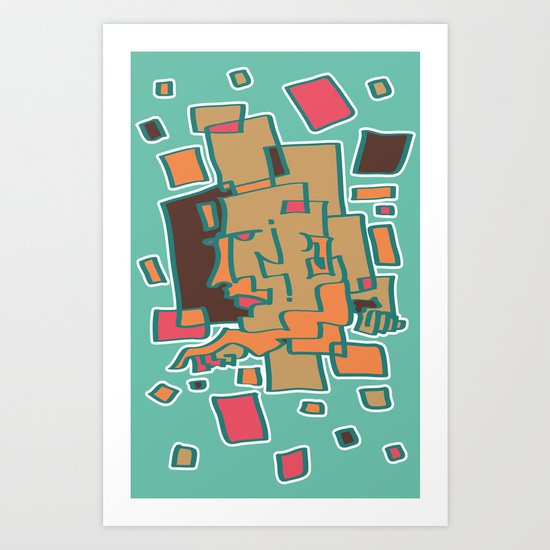 Colored Art Print