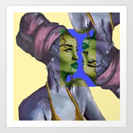 Headwrap Girl Art Print