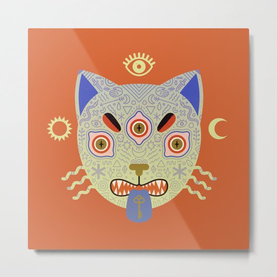 Mystic Cat Metal Print