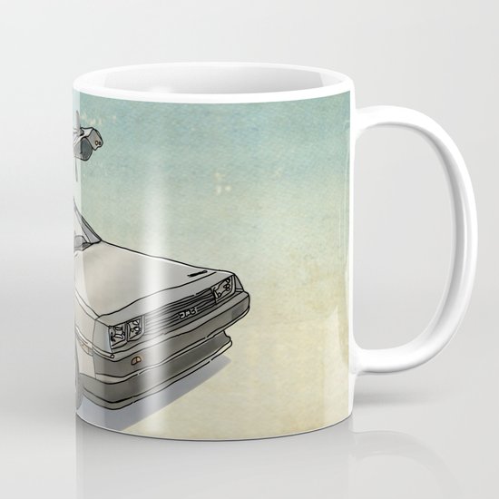 Stormtrooper in a DeLorean - waiting for the car club Mug