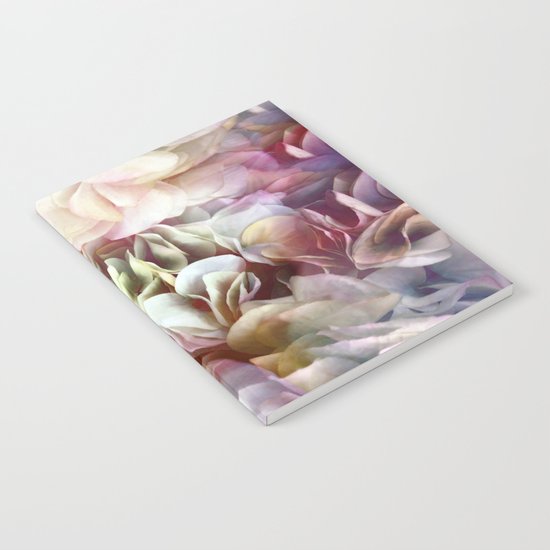 Soft Pastel Petal Ruffles Abstract Notebook