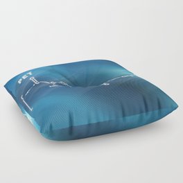 Polyethylene terephthalate or PET Structural chemical formula Floor Pillow