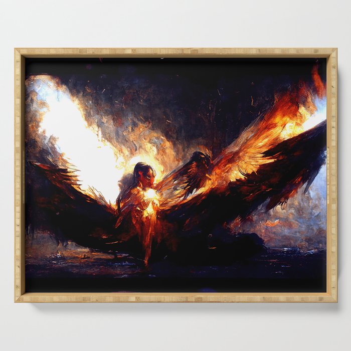 Angelic Fire Serving Tray