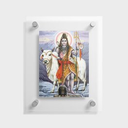 Lord Shiva with Nandi Floating Acrylic Print