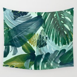 Jungles greens, banana leaf, tropical, Hawaii decor Wall Tapestry