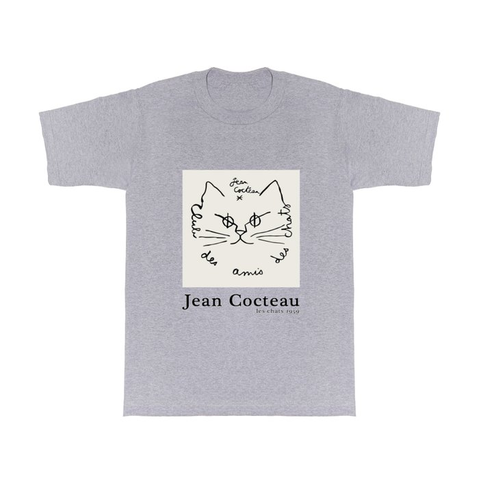 Cute Cocteau Cat Face | Les Chats 1959 T Shirt