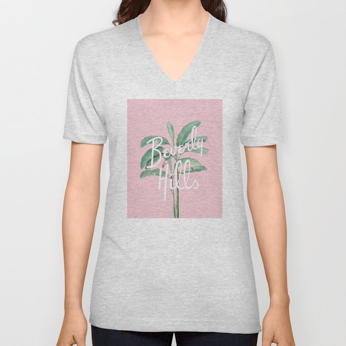 beverly hills V Neck T Shirt