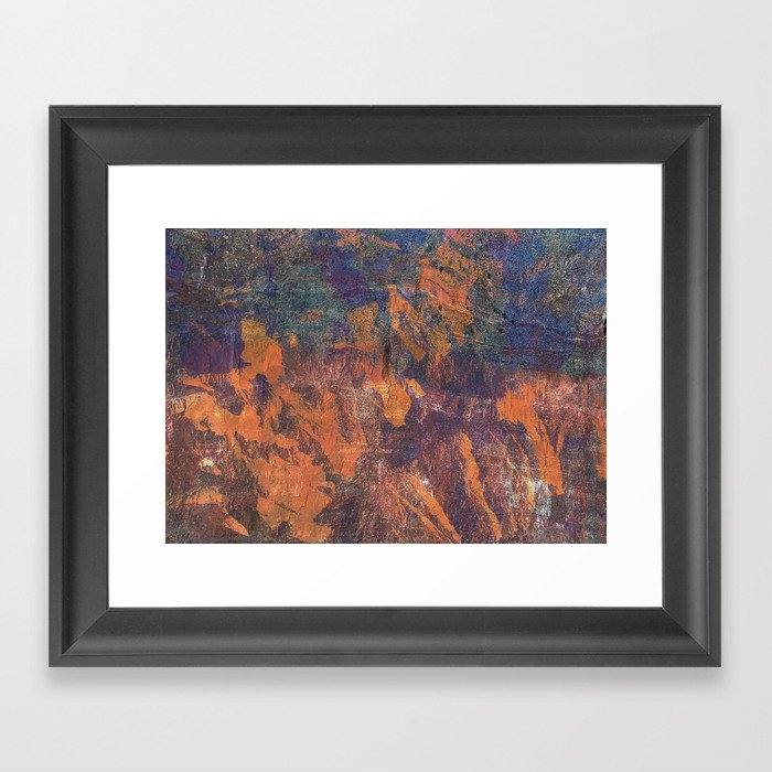 Fluorite Canyon Framed Art Print