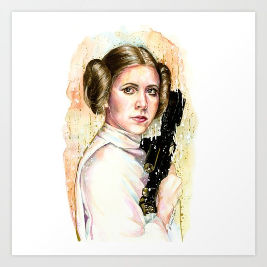 Princess and General Art Print