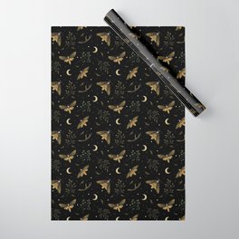 Death Head Moths Night Wrapping Paper