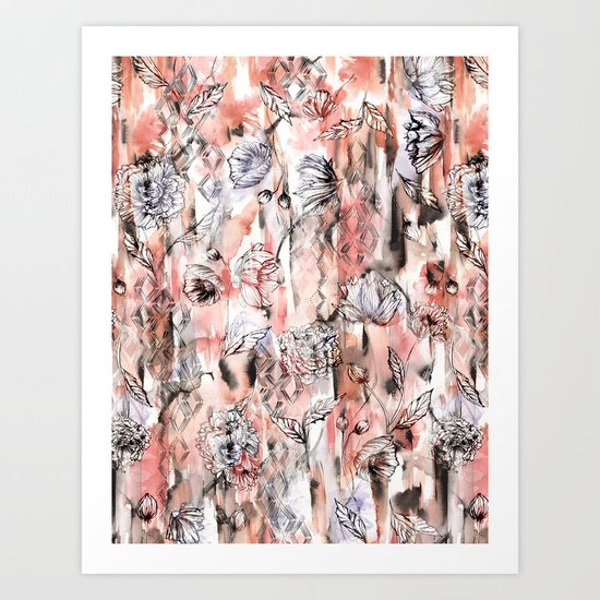 Romantic Floral Art Print