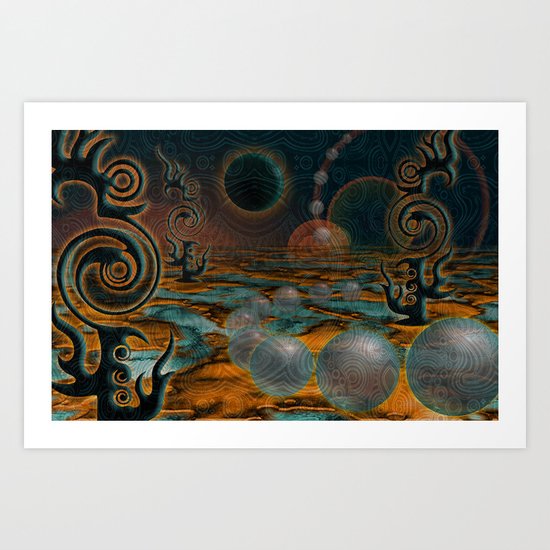 The Black Moon Art Print