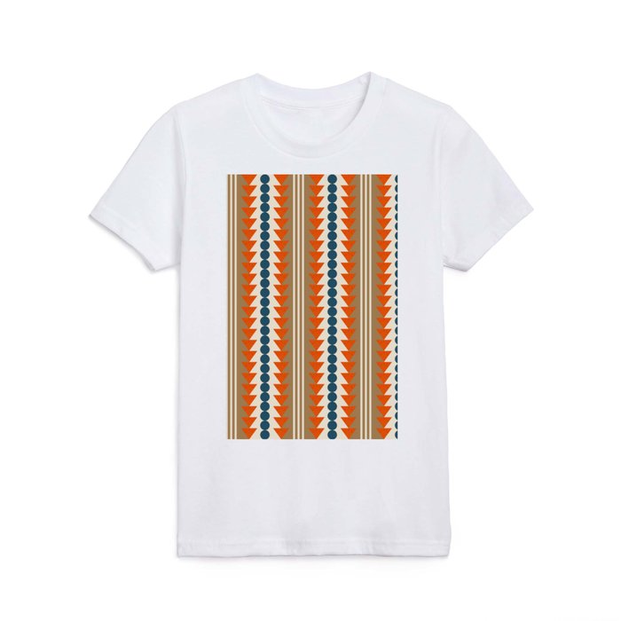 Abstraction_GEOMETRIC_SHAPE_TRIBE_LOVE_PATTERN_POP_0301P Kids T Shirt