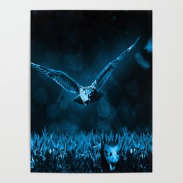 Love owls art design owl Lovers Gift night owls Poster