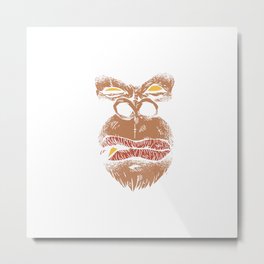 Bad monkey with cigarette Metal Print | Monkeyface, Ape, Graphicdesign, Evil, Nicotine, Evilmonkey, Giftidea, Cigarette, Gift, Malignant 