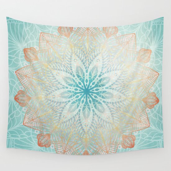 Island Mandala Wall Tapestry