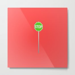 mixed signals Metal Print | Society, Life, Go, Meaning, Red, Sign, Colors, Green, Car, Collage 