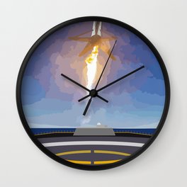 The Booster Has Landed Wall Clock