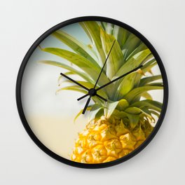 Aloha Pineapple Beach Kanaha Maui Hawaii Wall Clock