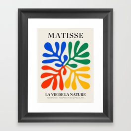 Nature Leaf Cutouts II: Day Edition | Mid-Century Henri Matisse Series Framed Art Print