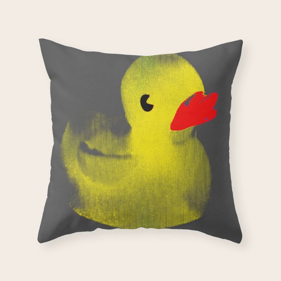 Rubber Duck Throw Pillow