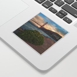 Golden Gate Sunset Sticker