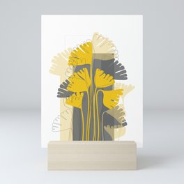 Yellow Ginkgo Biloba Leaves Mini Art Print