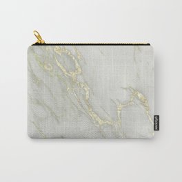 Marble Love Gold Metallic Carry-All Pouch
