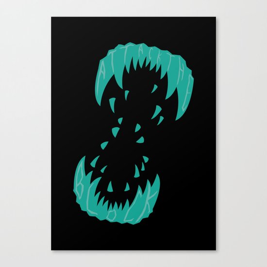 Big Alien Gorilla-Wolf Mother... Canvas Print