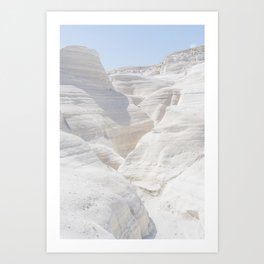 Sarakiniko Beach - White Lava Art Print