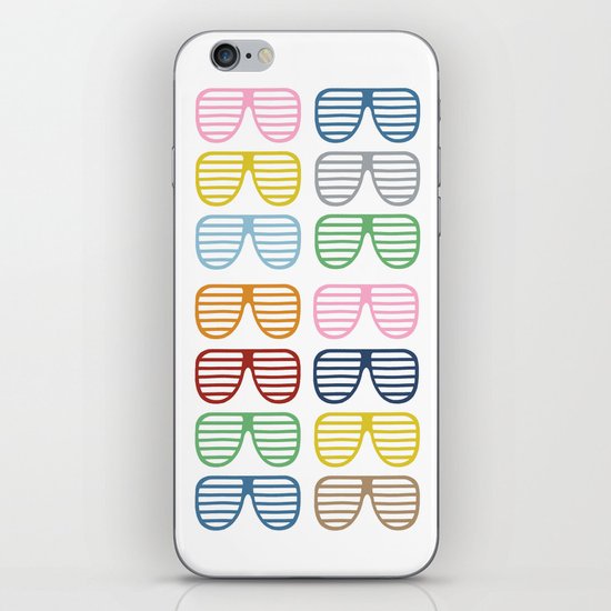 Rainbow Shutter Shades iPhone Skin