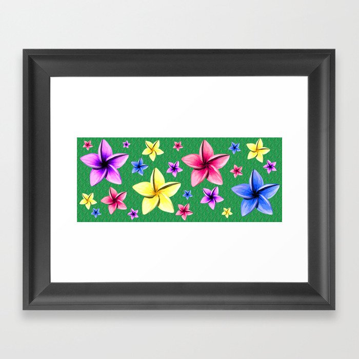 Flower Crazy Framed Art Print