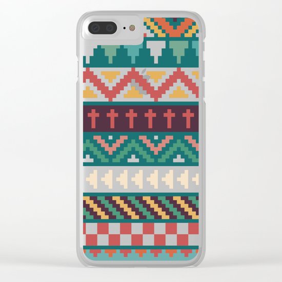 Southwestern Pattern Clear iPhone Case