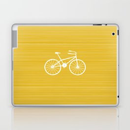Yellow Bike by Friztin Laptop & iPad Skin