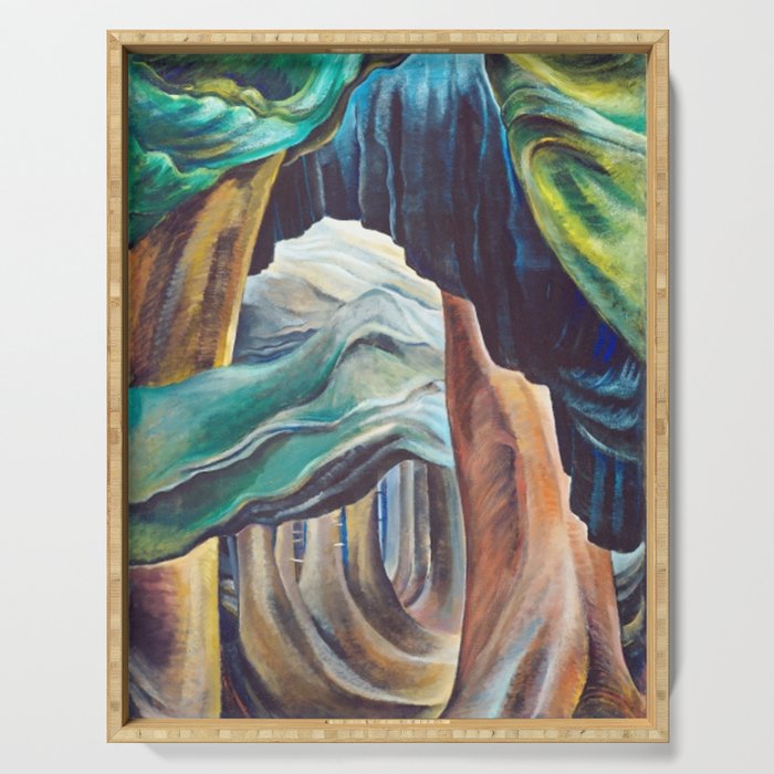 Emily Carr Forest British Columbia Painting Serving Tray By Vintageartstore Society6