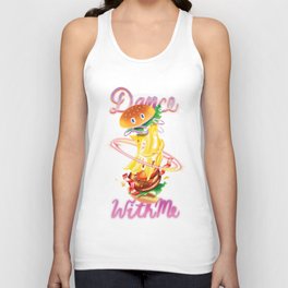 Dancing Burger Unisex Tank Top