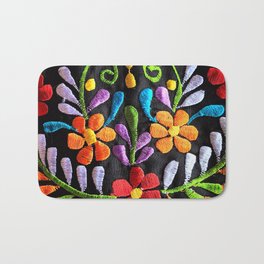 Mexican Flowers Bath Mat