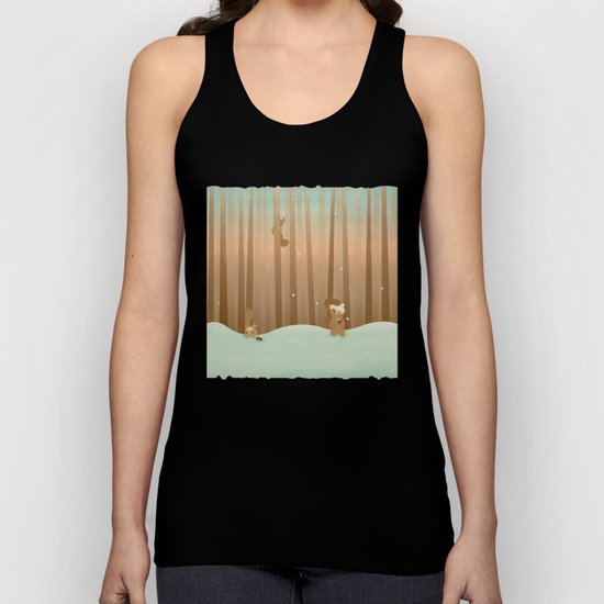 Snow Squirrels Unisex Tank Top