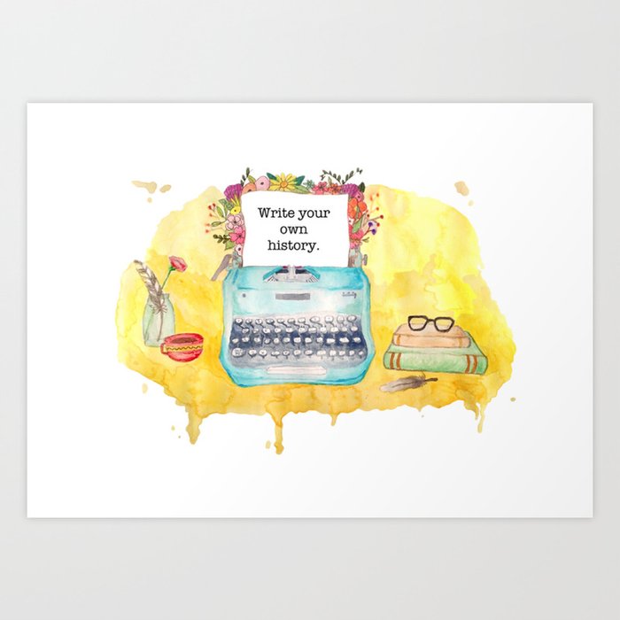 Vintage Typewriter Art Print