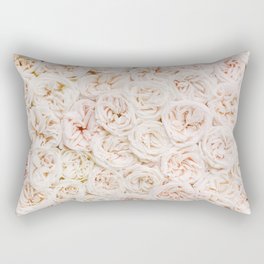 Ivory Rose Rectangular Pillow