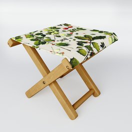 Holly Branch Clippings Folding Stool