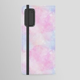 Pink Pastel Galaxy Painting Android Wallet Case