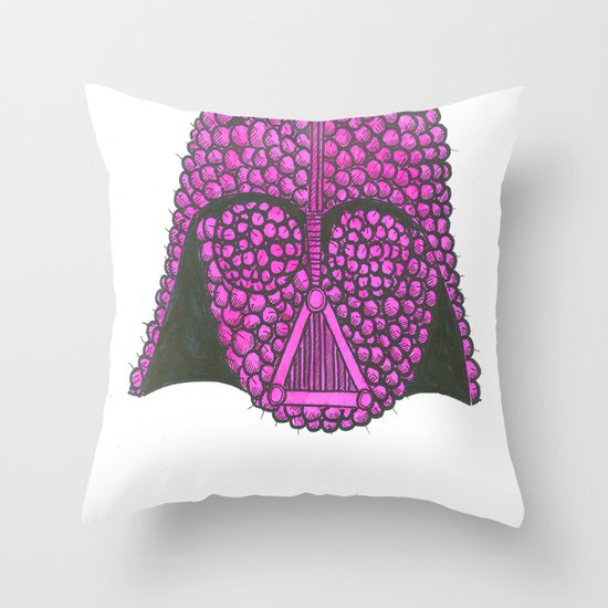 Darth Raspberry Throw Pillow
